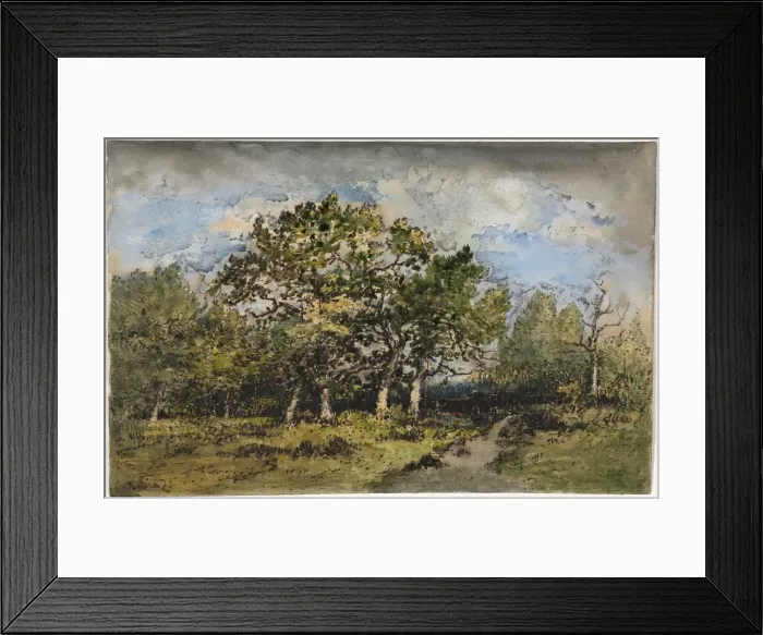Framed Print : Landscape, c. 1860. Creator: Narcisse Diaz de la Pena (French, 1807-1876) Framed Print : Landscape, c. 1860. Creator: Narcisse Diaz de la Pena (French, 1807-1876)