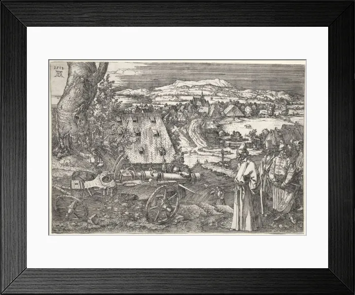 Framed Print : Landscape with the Cannon, 1518. Creator: Albrecht Dürer (German, 1471-1528) Framed Print : Landscape with the Cannon, 1518. Creator: Albrecht Dürer (German, 1471-1528)