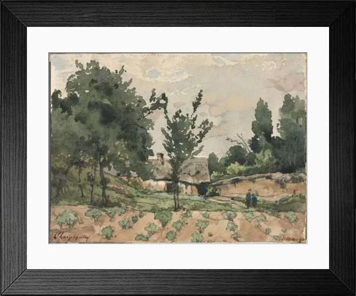 Framed Print : Landscape with Farmhouse, 1892. Creator: Henri Joseph Harpignies (French, 1819-1916) Framed Print : Landscape with Farmhouse, 1892. Creator: Henri Joseph Harpignies (French, 1819-1916)