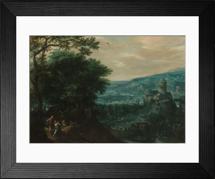 Framed Print : Landscape with Venus and Adonis, 1580s. Creator: Gillis van Coninxloo (Netherlandish, 1544-1607) Framed Print : Landscape with Venus and Adonis, 1580s. Creator: Gillis van Coninxloo (Netherlandish, 1544-1607)