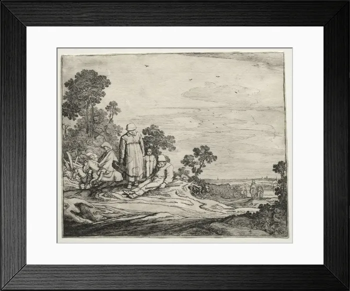 Framed Print : Landscape with Peasants, 1626. Creator: Pieter Molyn (Dutch, 1595-1661) Framed Print : Landscape with Peasants, 1626. Creator: Pieter Molyn (Dutch, 1595-1661)