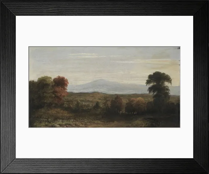 Framed Print : Landscape, before 1918. Creator: Jasper F. Cropsey (American, 1823-1900), imitator of Framed Print : Landscape, before 1918. Creator: Jasper F. Cropsey (American, 1823-1900), imitator of