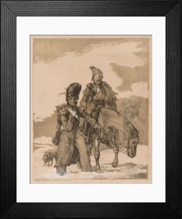 Framed Print : Return from Russia, c. 1818. Creator: Theodore Gericault (French, 1791-1824)