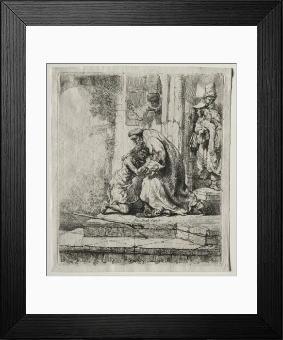 Framed Print : Return of the Prodigal Son, 1636. Creator: Rembrandt van Rijn (Dutch, 1606-1669) Framed Print : Return of the Prodigal Son, 1636. Creator: Rembrandt van Rijn (Dutch, 1606-1669)