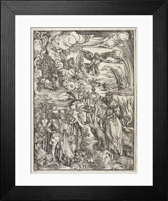 Framed Print : Revelation of St. John: The Woman of Babylon, 1511. Creator: Albrecht Dürer (German Framed Print : Revelation of St. John: The Woman of Babylon, 1511. Creator: Albrecht Dürer (German