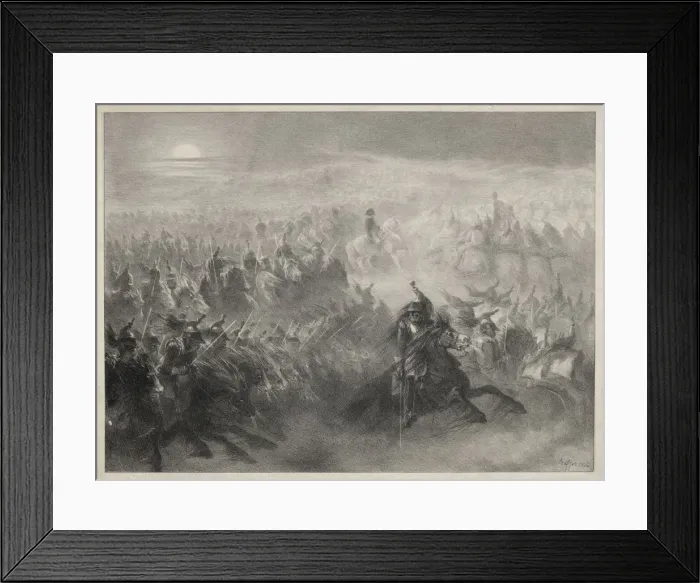 Framed Print : Review at Night, 1816. Creator: Auguste Raffet (French, 1804-1860) Framed Print : Review at Night, 1816. Creator: Auguste Raffet (French, 1804-1860)