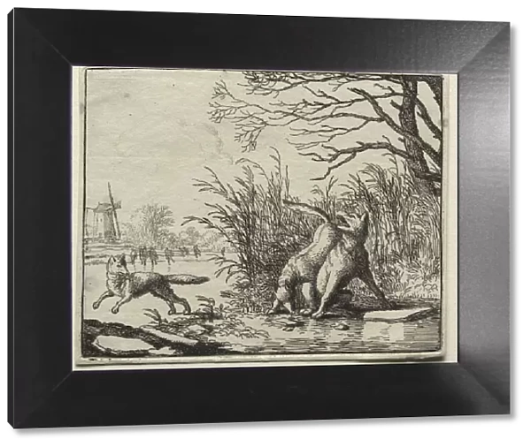 Reynard the Fox: A New Accusation by the Wolf. Creator: Allart van Everdingen (Dutch, 1621-1675)