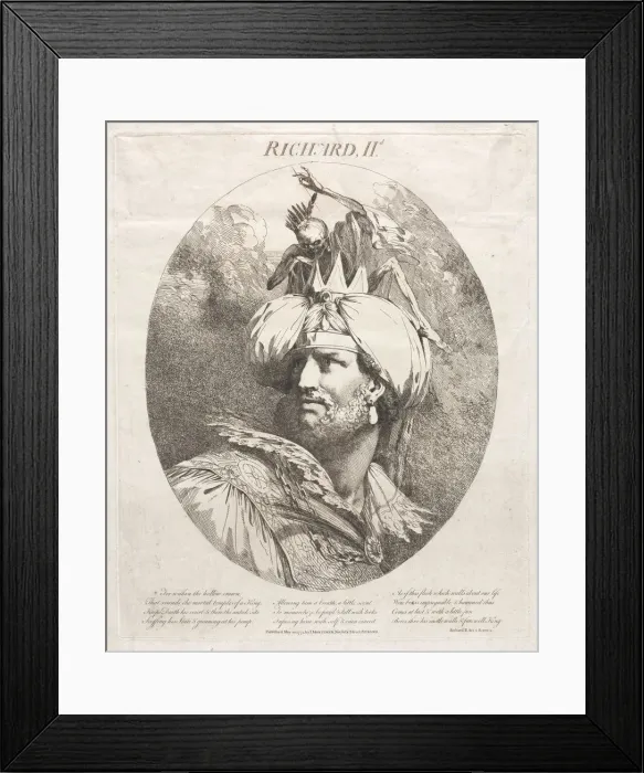 Framed Print : Richard II, 1775. Creator: John Hamilton Mortimer (British, 1740-1779)