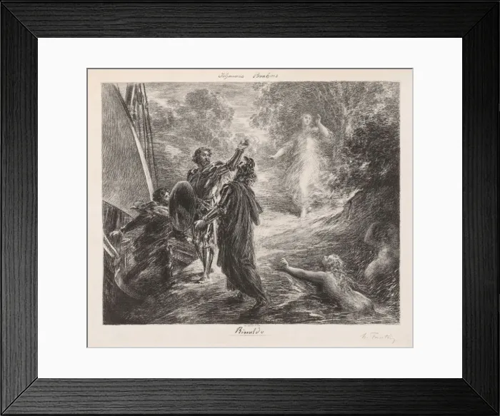 Framed Print : Rinaldo, 1878. Creator: Henri Fantin-Latour (French, 1836-1904) Framed Print : Rinaldo, 1878. Creator: Henri Fantin-Latour (French, 1836-1904)