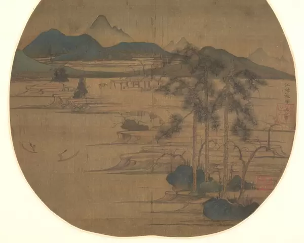 River Village: Fishermans Joy, 1279-1322. Creator: Zhao Mengfu (Chinese, 1254-1322)