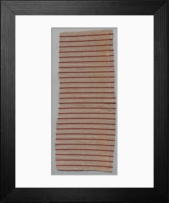 Framed Print : Roller Printed Cotton Textile, 19th century. Creator: Unknown Framed Print : Roller Printed Cotton Textile, 19th century. Creator: Unknown