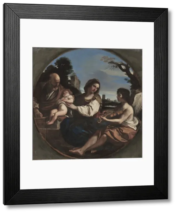 Framed Print : Rest on the Flight into Egypt, 1624. Creator: Guercino (Italian, 1591-1666) Framed Print : Rest on the Flight into Egypt, 1624. Creator: Guercino (Italian, 1591-1666)