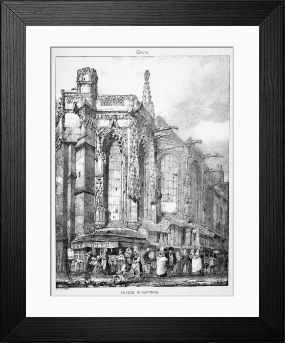Framed Print : Restes et Fragmens dArchitecture du Moyen Age: Eglise St. Sauveur, Caen Framed Print : Restes et Fragmens dArchitecture du Moyen Age: Eglise St. Sauveur, Caen