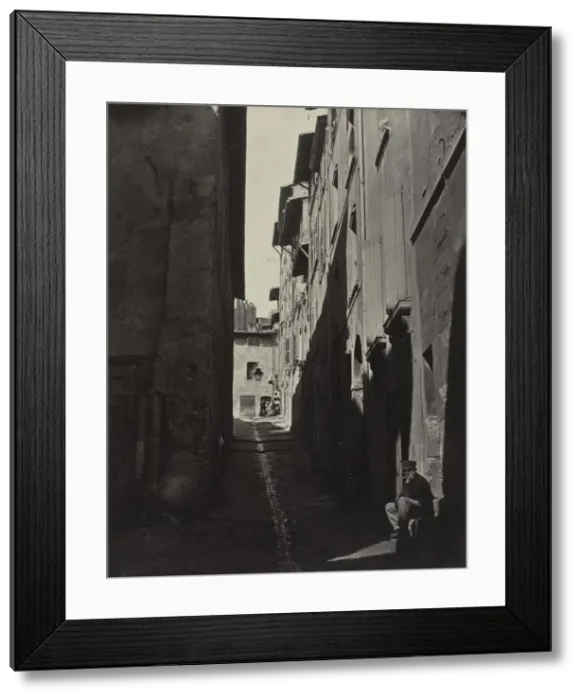 Framed Print : Renovation of the Old City of Marseille, Rue Caves de lOratoire, 1862. Creator: Adolphe Terris Framed Print : Renovation of the Old City of Marseille, Rue Caves de lOratoire, 1862. Creator: Adolphe Terris