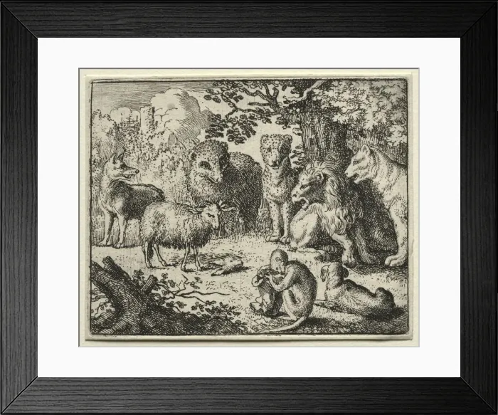 Framed Print : Reynard the Fox: The Arrival of the Packet. Creator: Allart van Everdingen (Dutch, 1621-1675) Framed Print : Reynard the Fox: The Arrival of the Packet. Creator: Allart van Everdingen (Dutch, 1621-1675)