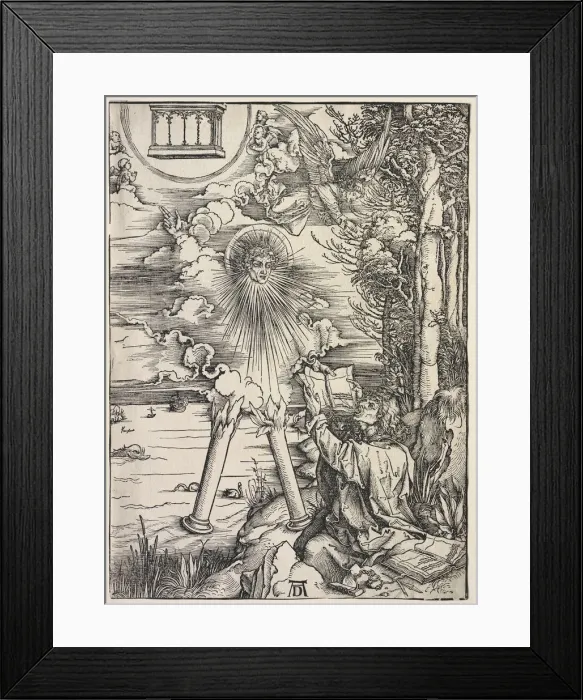 Framed Print : Revelation of St. John: St. John Devouring the Books, 1511. Creator: Albrecht Dürer (German Framed Print : Revelation of St. John: St. John Devouring the Books, 1511. Creator: Albrecht Dürer (German