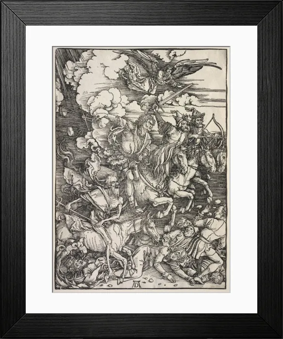 Framed Print : Revelation of St. John: The Four Horsemen, 1511. Creator: Albrecht Dürer (German, 1471-1528) Framed Print : Revelation of St. John: The Four Horsemen, 1511. Creator: Albrecht Dürer (German, 1471-1528)