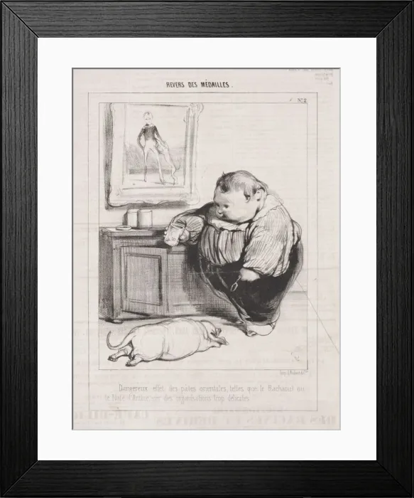Framed Print : Revers des Medailles, 1842. Creator: Paul Gavarni (French, 1804-1866) Framed Print : Revers des Medailles, 1842. Creator: Paul Gavarni (French, 1804-1866)