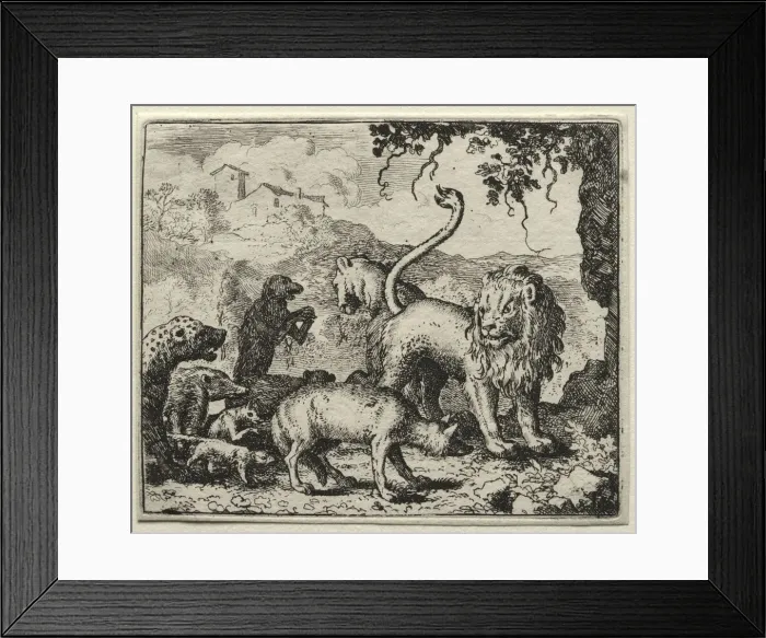 Framed Print : Reynard the Fox: First Complaint of the Wolf. Creator: Allart van Everdingen (Dutch, 1621-1675) Framed Print : Reynard the Fox: First Complaint of the Wolf. Creator: Allart van Everdingen (Dutch, 1621-1675)
