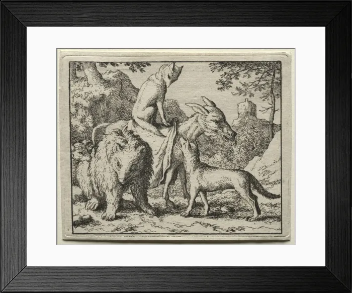 Framed Print : Reynard the Fox: Reynard and his Companions. Creator: Allart van Everdingen (Dutch, 1621-1675) Framed Print : Reynard the Fox: Reynard and his Companions. Creator: Allart van Everdingen (Dutch, 1621-1675)