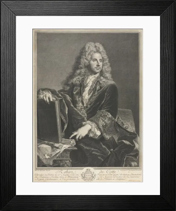 Framed Print : Robert de Cotte. Creator: Pierre-Imbert Drevet (French, 1697-1739) Framed Print : Robert de Cotte. Creator: Pierre-Imbert Drevet (French, 1697-1739)