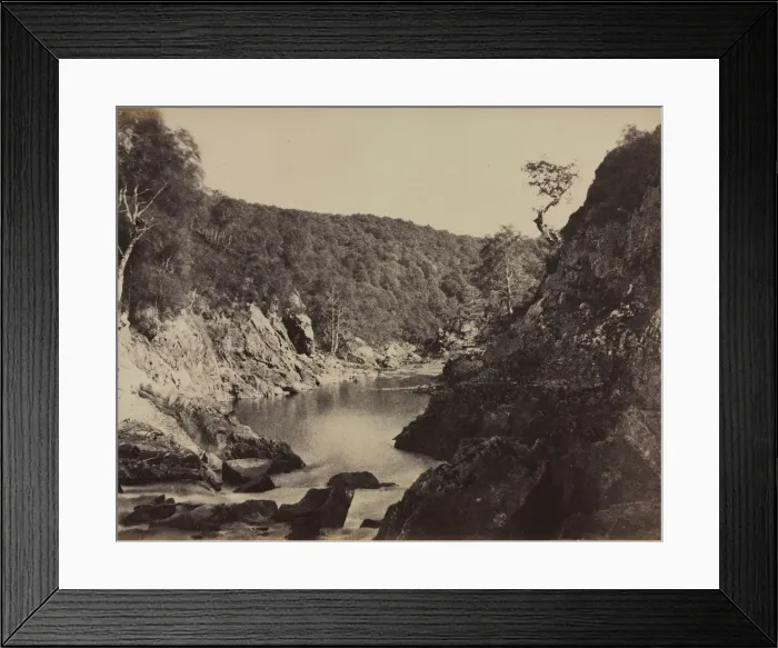 Framed Print : River Landscape, Scotland, c. 1858. Creator: Captain Horatio Ross (British, 1801-1886) Framed Print : River Landscape, Scotland, c. 1858. Creator: Captain Horatio Ross (British, 1801-1886)