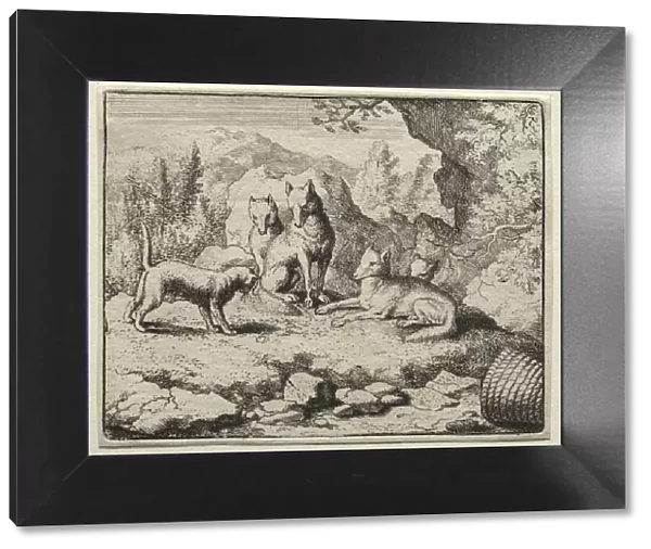 Reynard the Fox: The Cat Calls Reynard to Court. Creator: Allart van Everdingen (Dutch, 1621-1675)