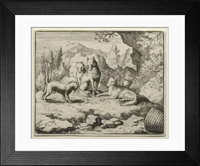 Framed Print : Reynard the Fox: The Cat Calls Reynard to Court. Creator: Allart van Everdingen (Dutch, 1621-1675) Framed Print : Reynard the Fox: The Cat Calls Reynard to Court. Creator: Allart van Everdingen (Dutch, 1621-1675)