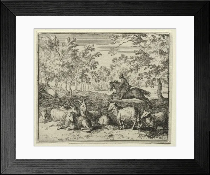 Framed Print : Reynard the Fox: The Chase of the Stag. Creator: Allart van Everdingen (Dutch, 1621-1675) Framed Print : Reynard the Fox: The Chase of the Stag. Creator: Allart van Everdingen (Dutch, 1621-1675)
