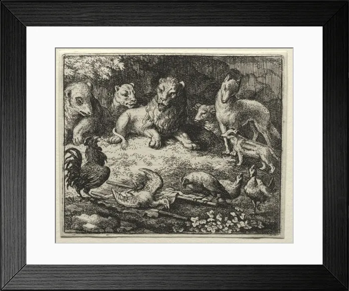 Framed Print : Reynard the Fox: The Complaint of the Cock. Creator: Allart van Everdingen (Dutch, 1621-1675) Framed Print : Reynard the Fox: The Complaint of the Cock. Creator: Allart van Everdingen (Dutch, 1621-1675)
