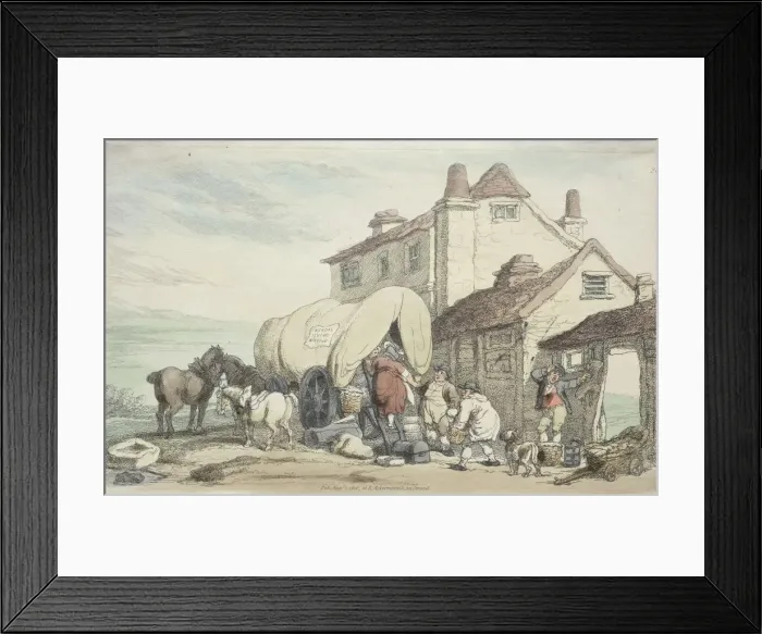 Framed Print : Richardsons Show: A Flying Wagon, 1816. Creator: Thomas Rowlandson (British, 1756-1827) Framed Print : Richardsons Show: A Flying Wagon, 1816. Creator: Thomas Rowlandson (British, 1756-1827)