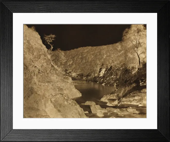 Framed Print : River Landscape, Scotland, c. 1858. Creator: Captain Horatio Ross (British, 1801-1886) Framed Print : River Landscape, Scotland, c. 1858. Creator: Captain Horatio Ross (British, 1801-1886)