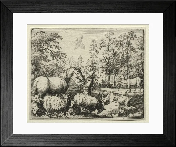 Framed Print : Reynard the Fox: The Jealous Horse. Creator: Allart van Everdingen (Dutch, 1621-1675) Framed Print : Reynard the Fox: The Jealous Horse. Creator: Allart van Everdingen (Dutch, 1621-1675)