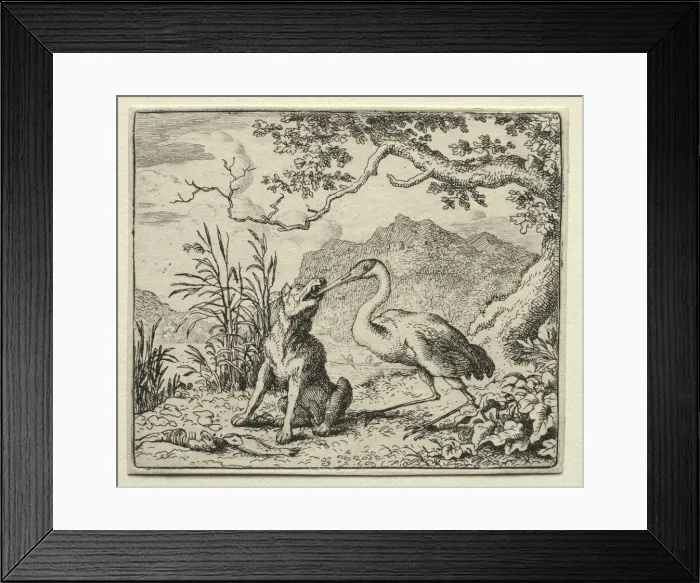 Framed Print : Reynard the Fox: The Ungrateful Wolf. Creator: Allart van Everdingen (Dutch, 1621-1675) Framed Print : Reynard the Fox: The Ungrateful Wolf. Creator: Allart van Everdingen (Dutch, 1621-1675)