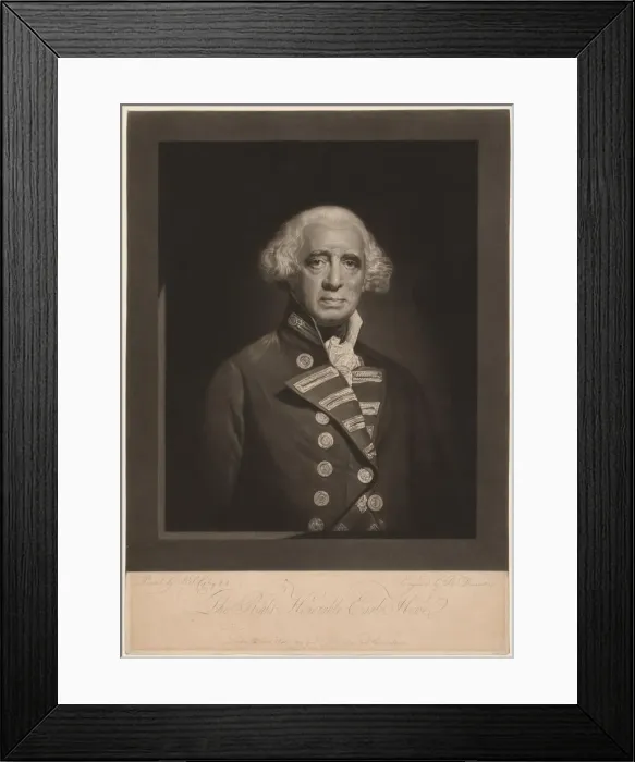 Framed Print : Richard, Earl Howe, 1794. Creator: Robert Dunkarton (British, 1744-c. 1817) Framed Print : Richard, Earl Howe, 1794. Creator: Robert Dunkarton (British, 1744-c. 1817)