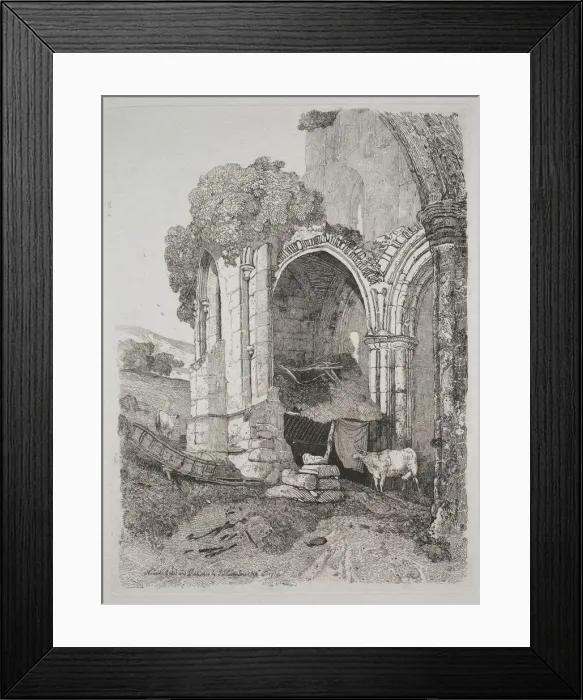 Framed Print : Rievaulx Abbey, Yorkshire, 1810. Creator: John Sell Cotman (British, 1782-1842) Framed Print : Rievaulx Abbey, Yorkshire, 1810. Creator: John Sell Cotman (British, 1782-1842)