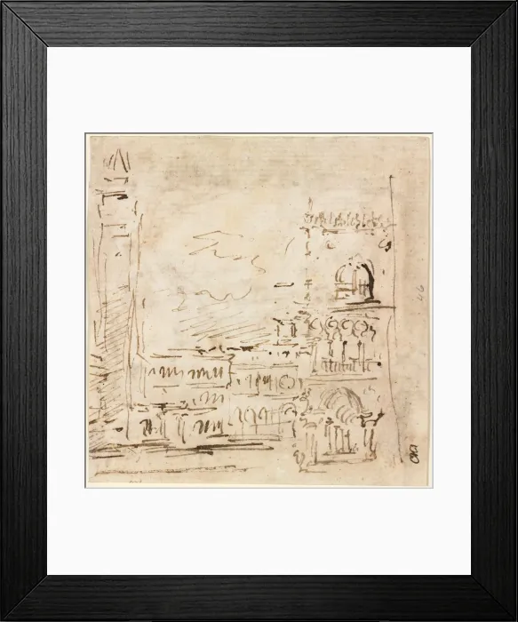 Framed Print : Piazza San Marco with Doges Palace, 1773-1778?. Creator: Francesco Guardi (Italian, 1712-1793) Framed Print : Piazza San Marco with Doges Palace, 1773-1778?. Creator: Francesco Guardi (Italian, 1712-1793)