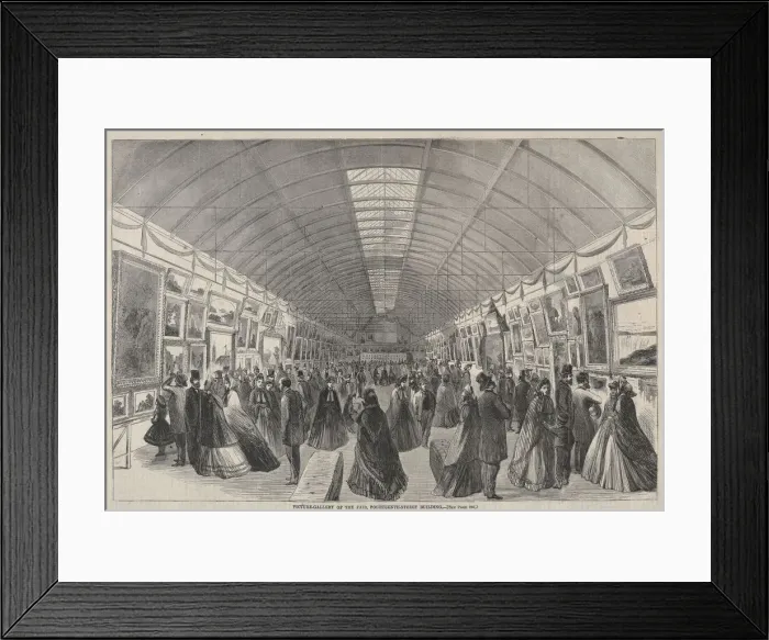 Framed Print : Picture Gallery of the Fair, Fourteenth Street Building. Creator: Winslow Homer (American Framed Print : Picture Gallery of the Fair, Fourteenth Street Building. Creator: Winslow Homer (American