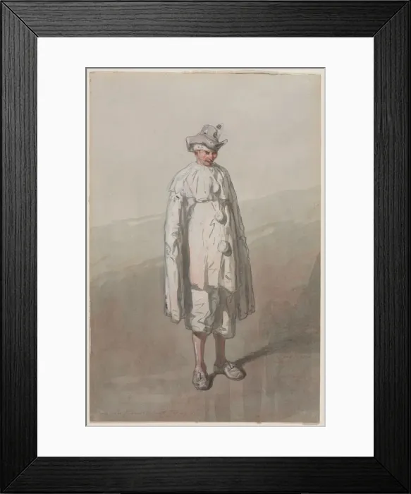 Framed Print : Pierrot. Creator: Paul Gavarni (French, 1804-1866) Framed Print : Pierrot. Creator: Paul Gavarni (French, 1804-1866)
