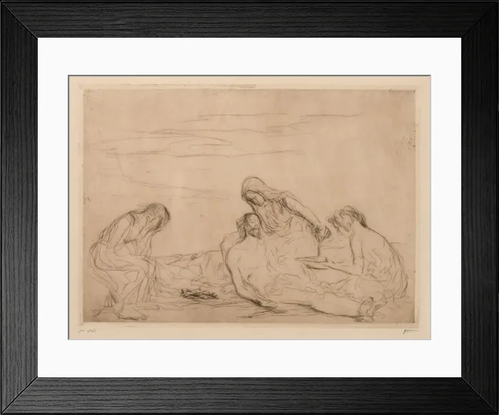 Framed Print : Pieta. Creator: Jean Louis Forain (French, 1852-1931) Framed Print : Pieta. Creator: Jean Louis Forain (French, 1852-1931)