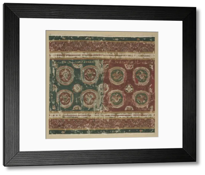 Framed Print : Pillow cover with Arabic inscription, 800s. Creator: Unknown Framed Print : Pillow cover with Arabic inscription, 800s. Creator: Unknown