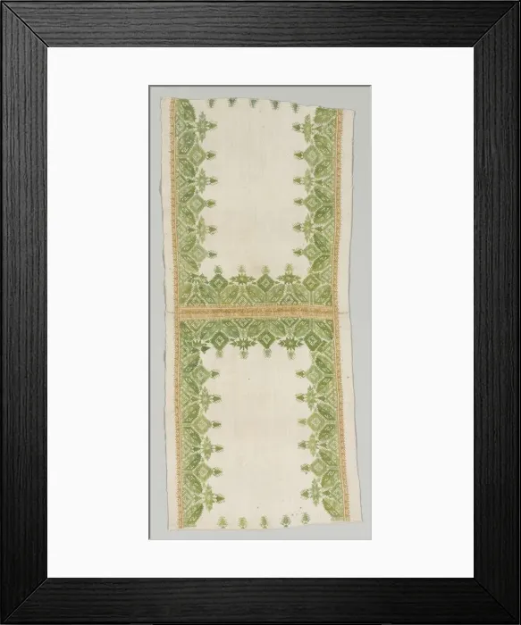 Framed Print : Pillow Cover, 1700s. Creator: Unknown Framed Print : Pillow Cover, 1700s. Creator: Unknown