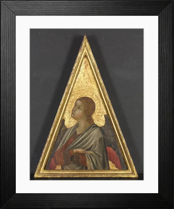 Framed Print : Pinnacle with Angel, c. 1340. Creator: Niccolo di Segna (Italian), circle of Framed Print : Pinnacle with Angel, c. 1340. Creator: Niccolo di Segna (Italian), circle of