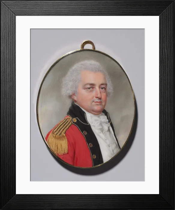 Framed Print : Portrait of an Officer, c. 1794. Creator: John I Smart (British, 1741-1811) Framed Print : Portrait of an Officer, c. 1794. Creator: John I Smart (British, 1741-1811)