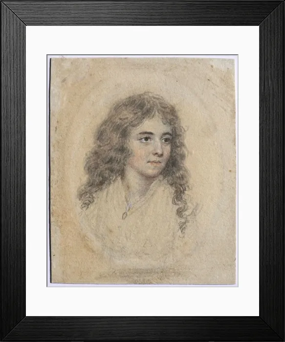 Framed Print : Portrait of Anna Maria Woolf, nee Smart, c. 1785. Creator: John I Smart (British, 1741-1811) Framed Print : Portrait of Anna Maria Woolf, nee Smart, c. 1785. Creator: John I Smart (British, 1741-1811)