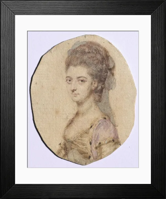 Framed Print : Portrait of Charlotte Bertie, nee Warren, 4th Countess of Abingdon, 1778. Creator Framed Print : Portrait of Charlotte Bertie, nee Warren, 4th Countess of Abingdon, 1778. Creator