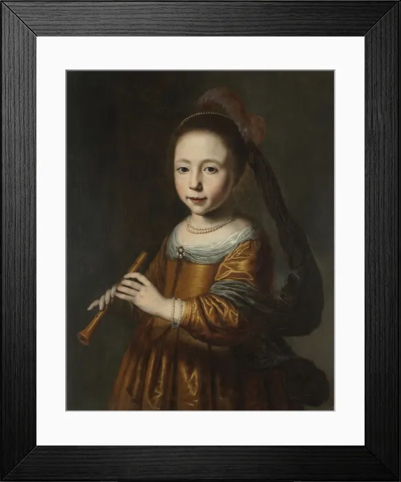 Framed Print : Portrait of Elizabeth Spiegel, 1639. Creator: Dirck Dircksz. Santvoort (Dutch, 1610 / 11-1680) Framed Print : Portrait of Elizabeth Spiegel, 1639. Creator: Dirck Dircksz. Santvoort (Dutch, 1610 / 11-1680)