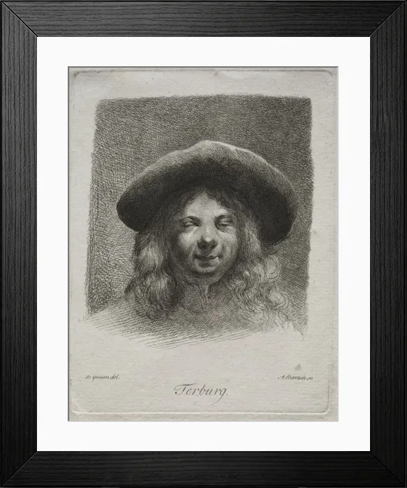 Framed Print : Portrait of Gerard Terborch. Creator: Adam von Bartsch (Austrian, 1757-1821) Framed Print : Portrait of Gerard Terborch. Creator: Adam von Bartsch (Austrian, 1757-1821)