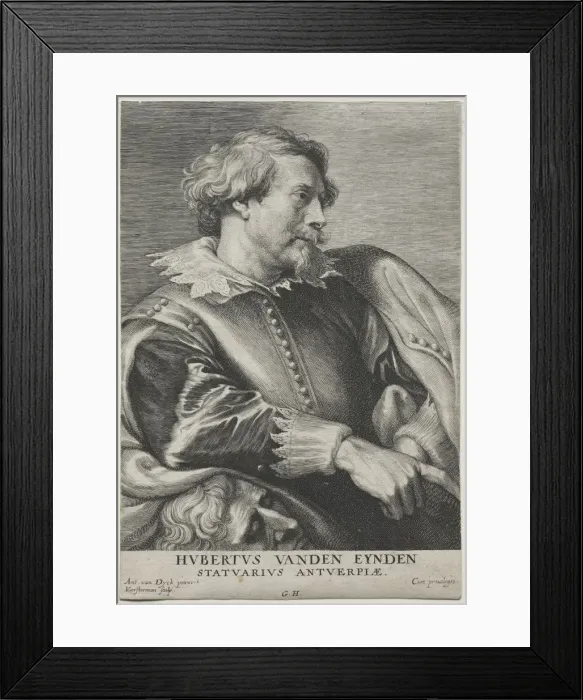 Framed Print : Portrait of Hubert van den Eyden. Creator: Lucas Emil Vorsterman (Flemish, 1595-1675) Framed Print : Portrait of Hubert van den Eyden. Creator: Lucas Emil Vorsterman (Flemish, 1595-1675)