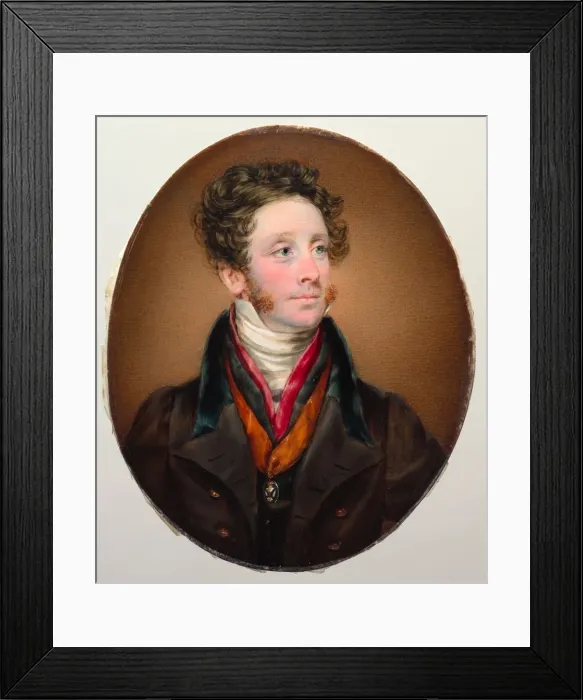 Framed Print : Portrait of John Francis Miller Erskine, Earl of Mar and Earl of Kellie, 1825. Creator Framed Print : Portrait of John Francis Miller Erskine, Earl of Mar and Earl of Kellie, 1825. Creator